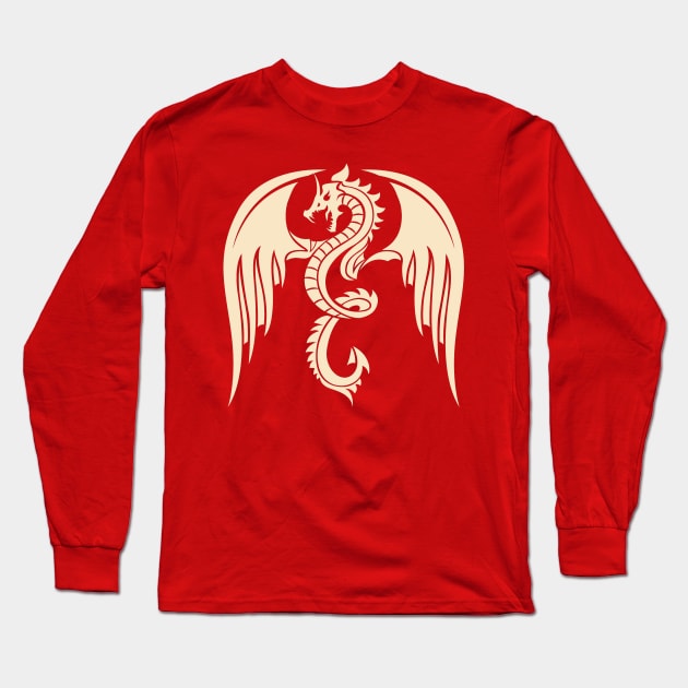 Dragon design shirt Long Sleeve T-Shirt by Brainable ART